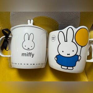 NWT. Miffy Set of Two Mugs, OS